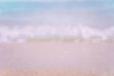 Güneş ışığı ve bokeh arka plan ile yaz aylarında bulanıklık Beach.