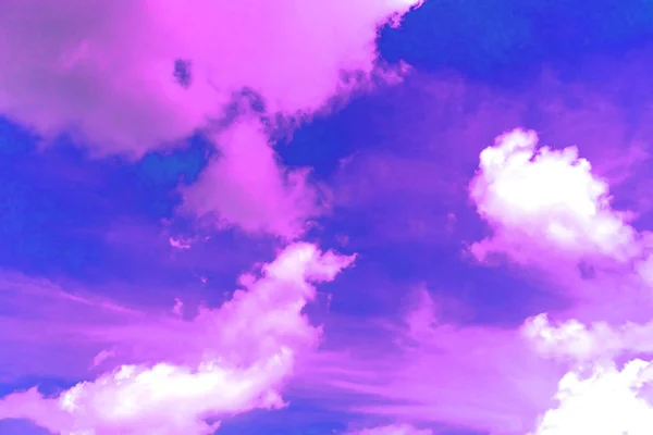 Copy space summer blue sky and white cloud stract background. — 스톡 사진