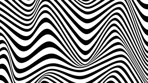 Noir Blanc Ligne Courbe Fond Abstrait Illustration Vectorielle Eps10 Conception — Image vectorielle