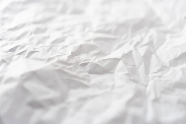 Horní Pohled Bílou Zmačkaný Papír Textury Pozadí — Stock fotografie