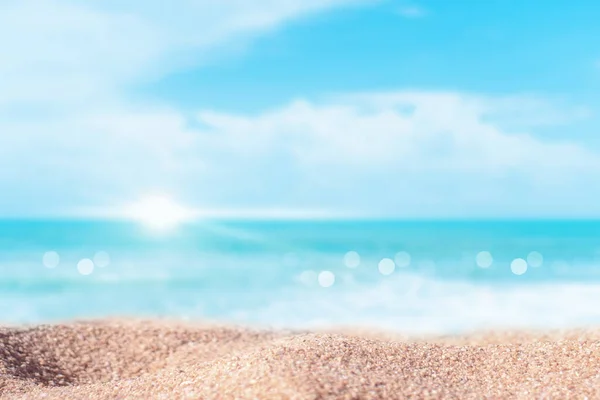 Тропічна Природа Чистий Пляж Білий Пісок Влітку Пальмовим Листям Сонця — стокове фото