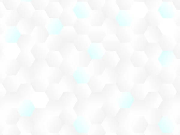 Absztrakt Geometriai Vagy Izometrikus Csempe Méhsejt Textúra Fehér Szürke Poligon — Stock Vector