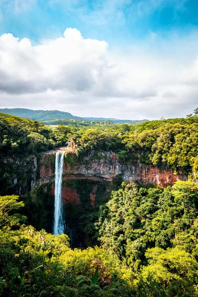 Mauritius üzerinde Chamarel şelale