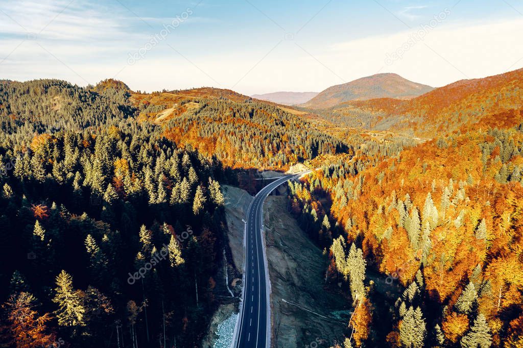 Mountain road between Sarajevo and Tuzla