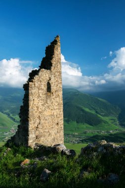 dağ manzarası Fiagdon gorge Kuzey Osetya