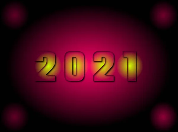 Plantilla Degradado Ilustración Diseño 2021 Años Para Celebraciones Navideñas Números — Foto de Stock
