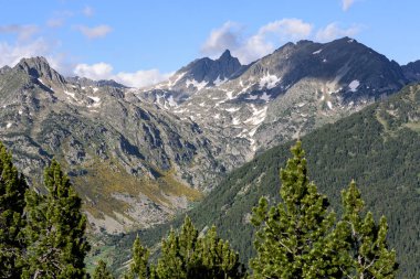 Incles Valley, Canillo, Andorra, doğal peyzaj.
