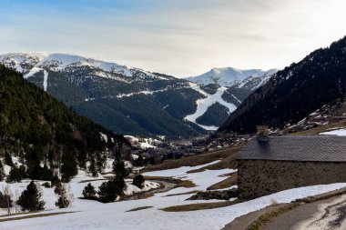 vall d incles, canillo, andorra clipart