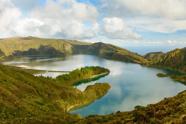 Lagoa Fogo Sao Miguel Azori Szigetek Portugália — Stock Fotó