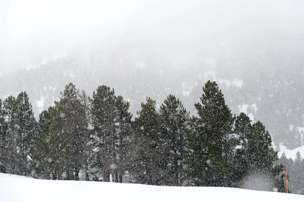 Tiempo Nieve Grandvalira Andorra — Foto de Stock