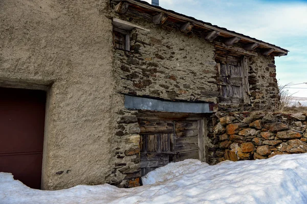 Vall d incles 'deki eski ev, canillo, andorra