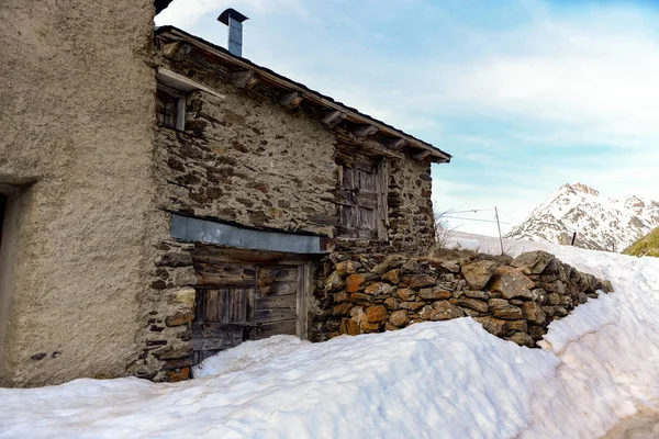 Antigua Casa Vall Incles Canillo Andorra — Foto de Stock