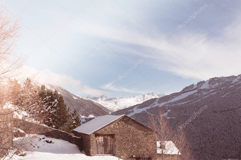 Ski station of El Tarter, Andorra 