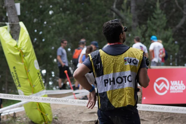 Vallnord Andorra Luglio 2018 Durante Sua Gara Qualificazione Alla Coppa — Foto Stock