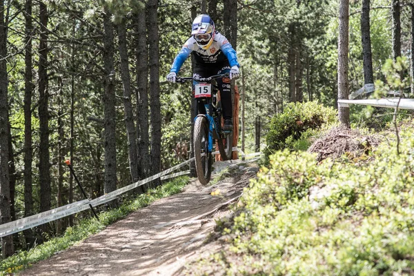 Vallnord Andorra Juli 2018 Hans Kvalifikationer Race Den Uci Mountain — Stockfoto