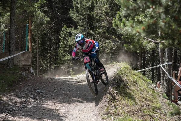 Vallnord Andorra Julio 2018 Durante Carrera Clasificación Copa Del Mundo —  Fotos de Stock