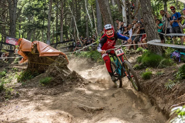 Vallnord Andorre Juillet 2018 Lors Course Qualification Coupe Monde Uci — Photo