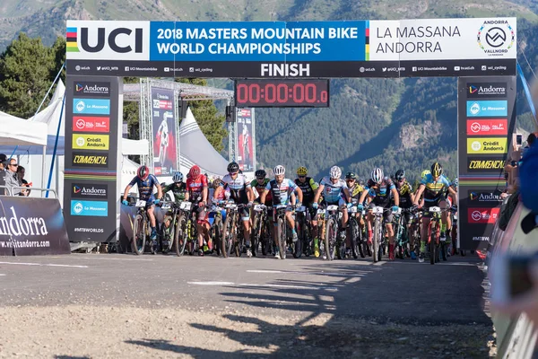 Vallnord Andorra Julio Ciclista Mundo Mundial Mtb Mercedes Benz 2018 — Foto de Stock