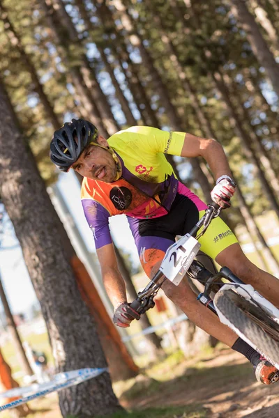 Vallnord Andorra Července Cyklista Mercedes Benz Uci Mtb Světový Pohár — Stock fotografie