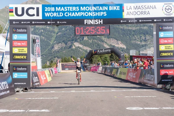 Vallnord Andorra Julio Ciclista Mundo Mundial Mtb Mercedes Benz 2018 — Foto de Stock