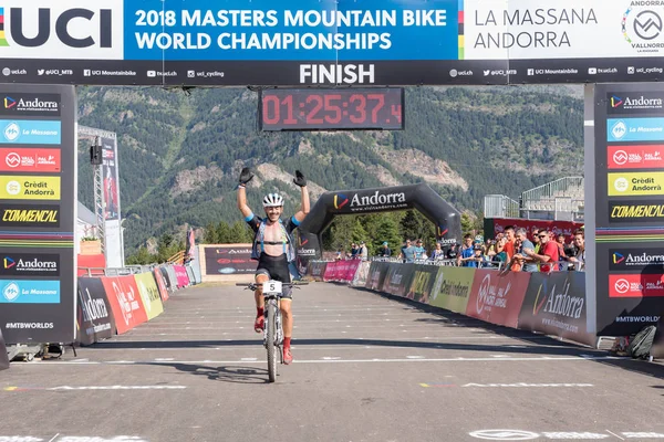 Vallnord Andorra Julio Ciclista Mundo Mundial Mtb Mercedes Benz 2018 — Foto de Stock