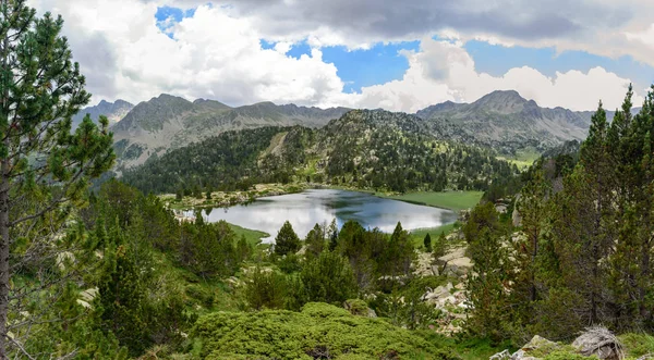 Lake Pessons Grau Roig Encamp Andorra — Stock Photo, Image