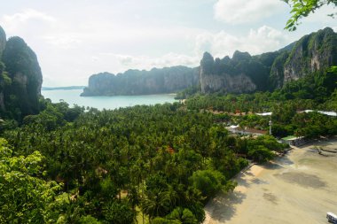 Railay, Krabi, Tayland 'ın güzel manzarası