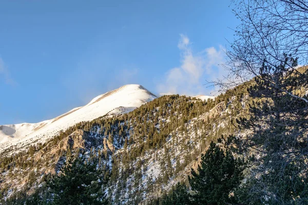 Bergen Met Sneeuw Winter Pyreneeën Andorra — Stockfoto