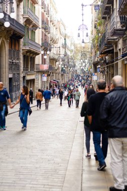 Cadde Barcelona, Catalonia, İspanya