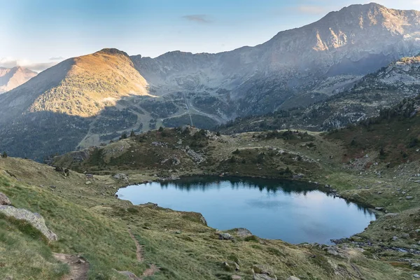 Tristaina Vysokohorských Jezer Pyrenejích Andorra — Stock fotografie