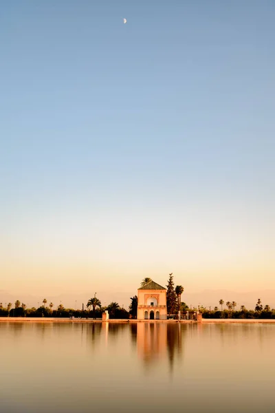 Giardini Menara Sono Giardini Botanici Situati Ovest Marrakech Marocco Vicino — Foto Stock