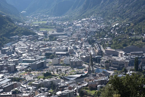 Paysage Urbain Été Andorre Vella Andorre — Photo