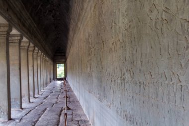 Angkor Wat, Kamboçya 'da bir tapınak kompleksi ve dünyanın en büyük dini anıtıdır. Siem Reap, Kamboçya. Sanatsal resim. Güzellik dünyası.