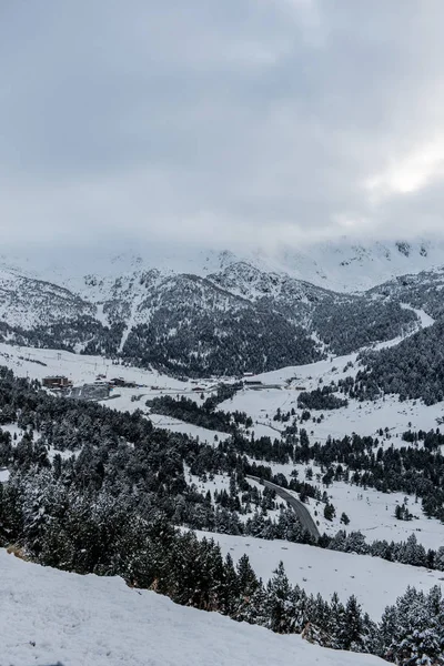 Journée Nuageuse Grau Roig Encamp Andorre — Photo