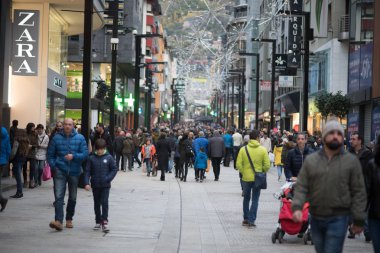 Andorra La Vella, Andorra: 10 Kasım 2018: Andorra Alışveriş Festivali.