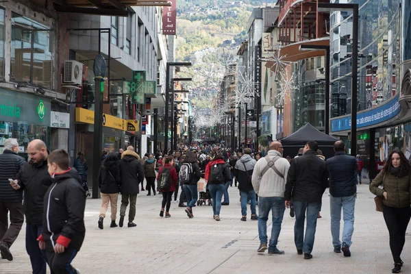 Andorra La Vella, Andorra: 10 Kasım 2018: Andorra Alışveriş Festivali.