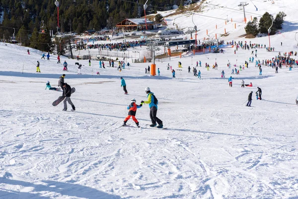 Grau Roig Andorra 2018 Ban December Süt Nap Grandvalira Ski — Stock Fotó