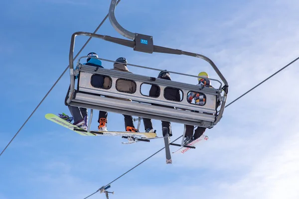 Grau Roig Andorre 2018 Décembre Journée Ensoleillée Station Ski Grandvalira — Photo