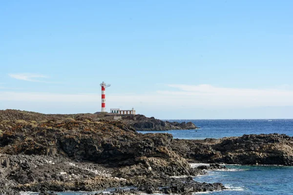 Vue Aérienne Sur Plage Los Cristianos Littoral Adeje Vacances Été — Photo