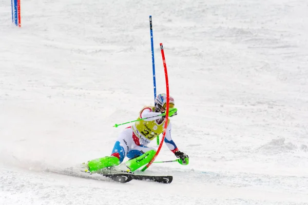 Audi Fis Alpine Ski World Cup Women Combinedsoldeu Andorra Febrero — Foto de Stock