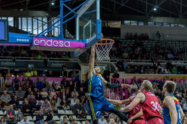 Andorra Vella Andorra Octubre 2018 Jugadores Acción Partido Liga Acb — Foto de Stock