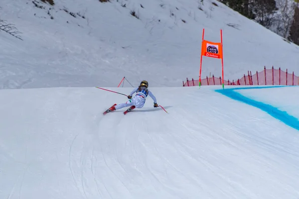 Sofia Goggia Ita Deltar Prueba Springa För Ski World Final — Stockfoto