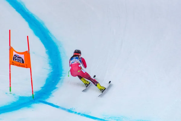 Nicole Schmidhofer Aut Deltar Prueba Kör För Ski World Final — Stockfoto