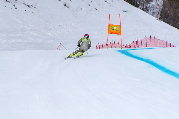 Mikaela Shiffrin Usa Takes Part Race Run Mens Slalom Race — Stock Photo, Image