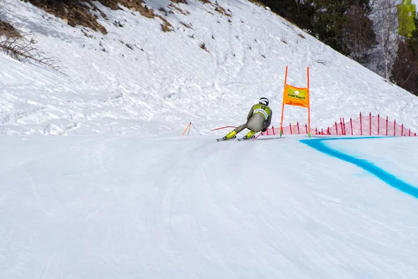 Mikaela Shiffrin Usa Deltar Loppet Springa För Mens Slalom Loppet — Stockfoto