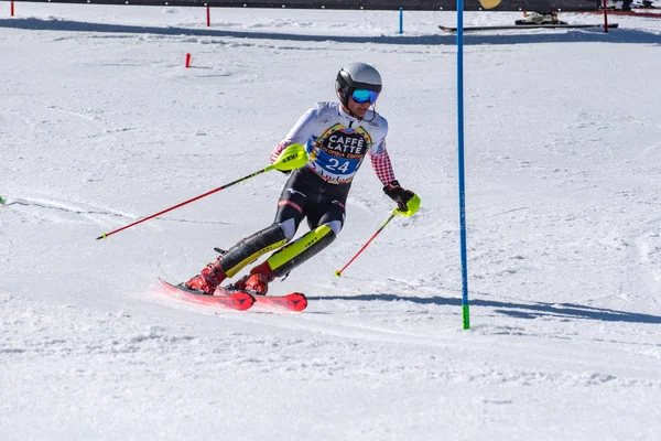 Mikaela Shiffrin Usa Deltar Loppet Springa För Mens Slalom Loppet — Stockfoto