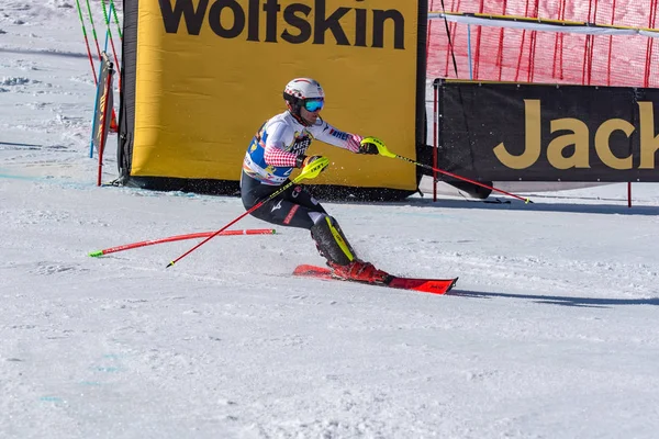 SKI-WORLD-FINALS- SLALOM - HOMBRES jalá FIS Copa del Mundo de Esquí Alpino Fina — Foto de Stock