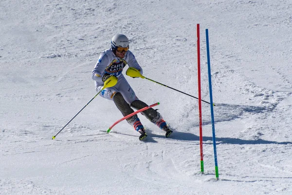 Lyže World finále Slalom - muži S Fis Alpine Ski World Cup Fina — Stock fotografie