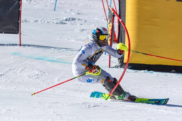 スキー-ワールドファイナル-スラローム-男性 S Fis アルペンスキーワールドカップ Fina — ストック写真