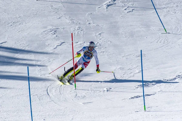 Kayak-Dünya Finalleri-slalom-men S fis Alpine Ski Dünya Kupası Fina — Stok fotoğraf